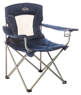 Kamp Rite Padded Folding Lawn Chair with Mesh Back   Lawn Chairs