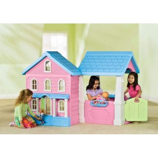 Little Tikes 2 in 1 Plastic Dollhouse Playhouse