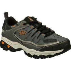 Mens Skechers After Burn Memory Fit Charcoal/Gray   16117881