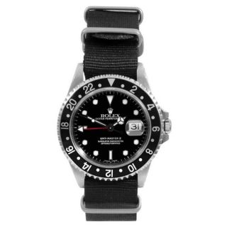 Pre owned Rolex Mens GMT 2 NATO Bracelet Automatic Watch