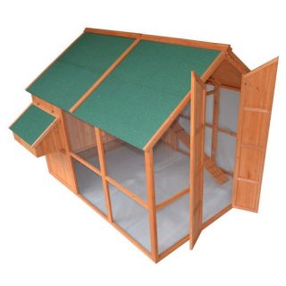 Pawhut Deluxe Extra Large Backyard Chicken Coop/Hen House with Outdoor