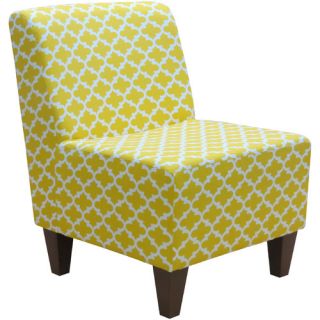 Fox Hill Trading Penelope Armless Fulton Corn Yellow Slipper Chair