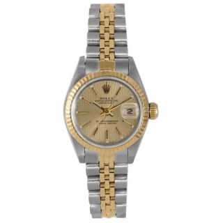 Pre Owned Rolex Womens Two tone Champagne Dial Watch   16437619