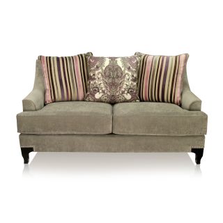 Furniture of America Atene Premium Fabric Loveseat   Ivory   Sofas & Loveseats