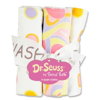 Trend Lab Dr. Seuss Oh The Places Youll Go Bouquet 5 Pack Wash Cloth