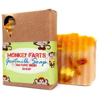Monkey Farts Cold Press Natural Goat Milk 5 ounce Soap Bar