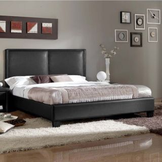 Baxton Studio Moderne Modern Platform Bed in Black   16732234
