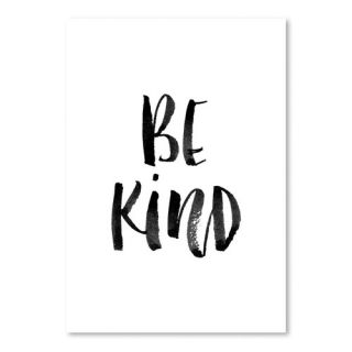 Be Kind Poster Textual Art