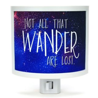 Not All Who Wander Are Lost Night Light by Common Rebels
