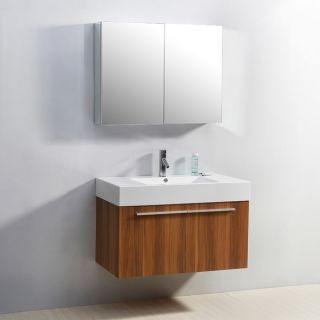 Virtu USA Midori 36 inch Single Sink Bathroom Vanity Set   15946979