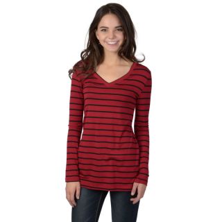 Hailey Jeans Co. Juniors Striped Long Sleeve V neck Knit Tunic Top