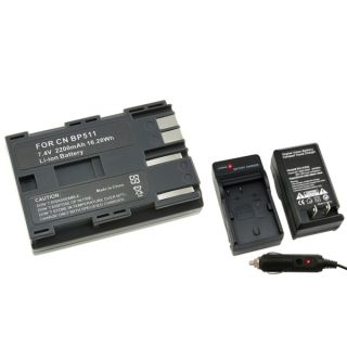 INSTEN Camera Battery and Charger for Canon Rebel EOS/ 20D/ 30D/ 40D