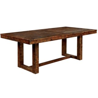 Furniture of America Tobiath Rustic Dark Oak Dining Table   17093310