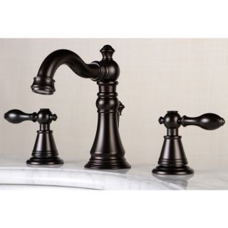 Victorian Oil Rubbed Bronze Widespread Bathroom Faucet