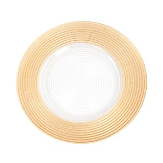 Arizona Gold/ Clear Charger Plate