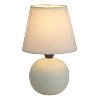 Simple Designs Table Lamp   9H in.   Off White   Table Lamps