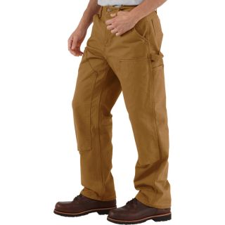 Carhartt Double-Front Work Dungaree — 28in. Waist x 30in. Inseam, Brown, Model# B136  Dungarees