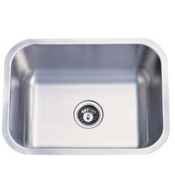 Undermount Stainless Steel 23 inch Single Bowl Kitchen Sink Combo