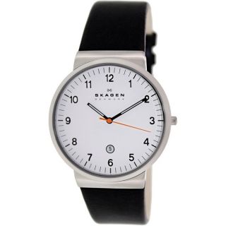 Swatch Mens Irony GB743 Black Rubber Swiss Quartz Watch with White