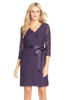 Adrianna Papell Wrap Lace Dress