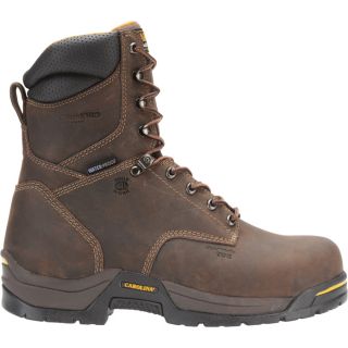 Carolina 8in. Waterproof Insulated EH Work Boot — Dark Brown, Model CA8021  8in.   Above Work Boots