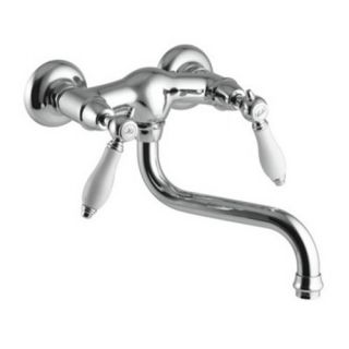 Fima by Nameeks S5406 Double Handle Wall Mount Kitchen Faucet   Kitchen Sink Faucets