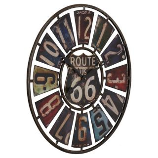 Trent Austin Design Hazelwood Route 66 License Plate 22.75 Wall Clock