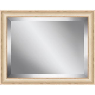 Ashton Wall Décor LLC Bisque Framed Beveled Plate Glass Mirror