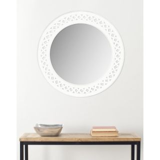 Monroe (39 x 30) Gloss White Wall Mirror