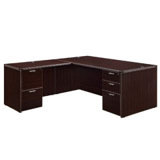 Fairplex 71 Right/Left L Executive Desk with 5 Drawers