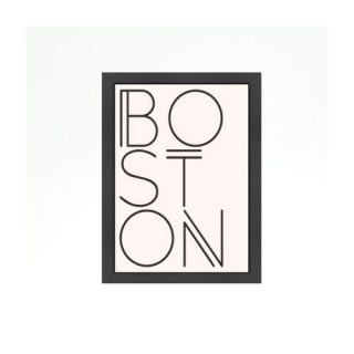 Boston Brown Framed Textual Art by Americanflat
