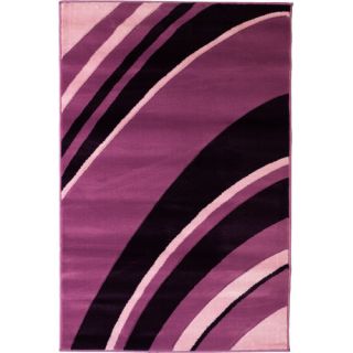 Melody Purple Tether Contemporary Area Rug by Well Woven