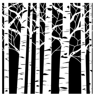 Crafters Workshop Templates 12X12 Aspen Trees   14272846