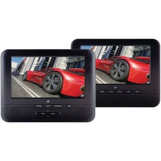 GPX PD7711NL Portable Dual Screen 7 inch DVD Player System