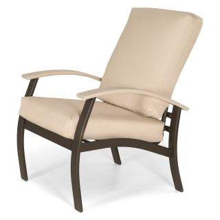 Telescope Casual Belle Isle Cushion Arm Chair with MGP Desert Accents   Outdoor Dining Chairs