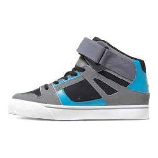 Boys DC Shoes Spartan EV High Top Black/Armor/Turquoise   17583488