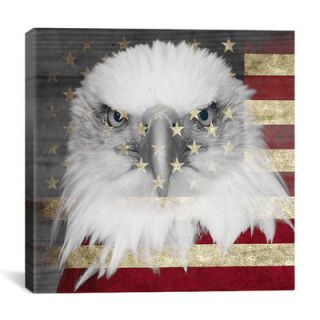 aMonogramArtUnlimited American Flag Rustic Wood Board Wall Art