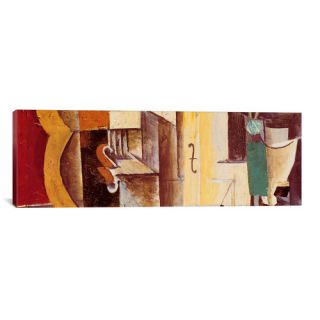 Violin and Guitar (Panoramic) by Pablo Picasso Painting Print on
