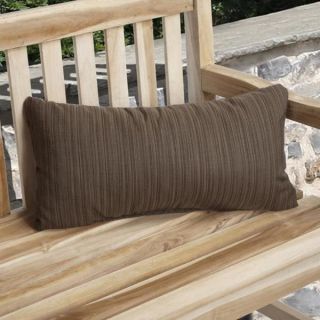 Charisma Indoor/ Outdoor Textured Brown Pillow Made with Sunbrella