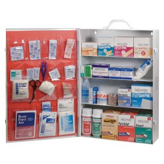 Medique 4-Shelf First Aid Cabinet — ANSI, Model# 734M1  First Aid Kits