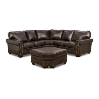 Panama Sectional with Nailhead Detail by Simmons Upholstery