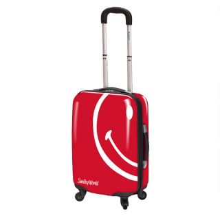 Smiley World Wink Red 30 inch Expandable Spinner Upright Suitcase