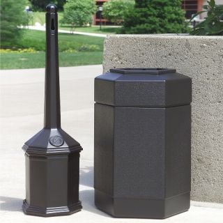 Commercial Zone Site Saver Combo Commercial Trash Can   Commercial Trash Cans