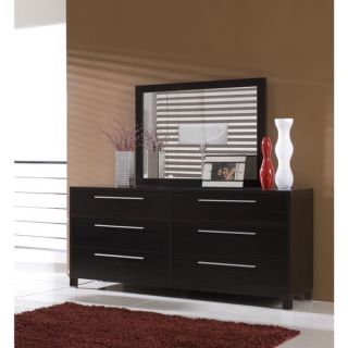 Emma 6 drawer Coffee Dresser and Mirror Set   16696144  