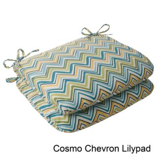 Pillow Perfect Outdoor Chevron Set Cushions (Set of 2)  