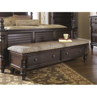 Signature Design by Ashley Key Town Wood Storage Bedroom Bench
