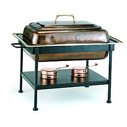 Rectangular Antique Copper Chafing Dish   11915419  