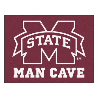 Fanmats Mississippi State University Red Nylon Man Cave Allstar Rug (2