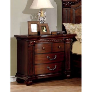 Furniture of America Ellianne Traditional Brown Cherry 3 Drawer