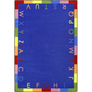 Joy Carpets Educational Rainbow Alphabet Area Rug